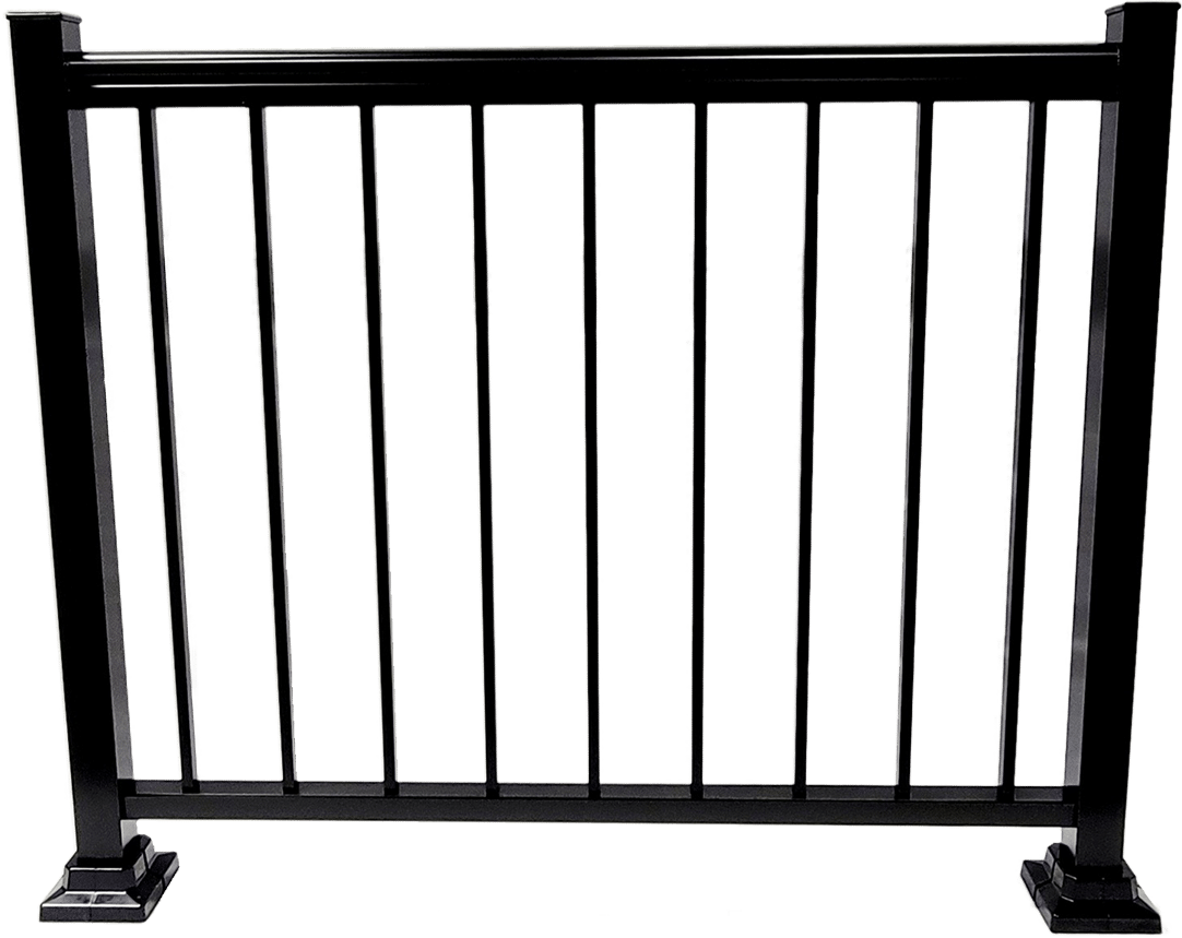 Cloture noire aluminium